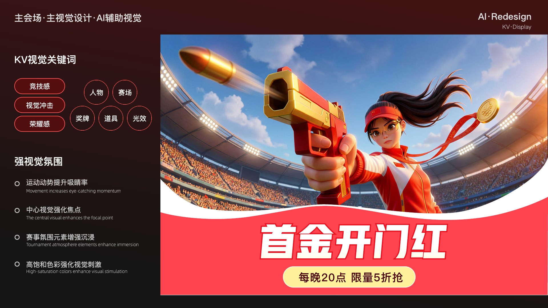赛事主会场 AI 辅助主视觉设计